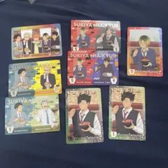 ハイキュー　すき家　オリジナルカード　黒尾　孤爪　影山　月島　木兎　赤葦　日向