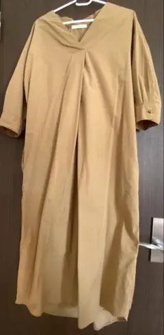 キャメル ロングワンピース