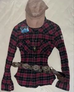 アメカジ y2k チェック シャツ グランジ