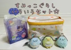 すみっこぐらし　メイクポーチ　がま口　ハンカチ　タオル　ハンドクリーム