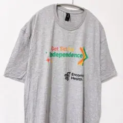 【ギルダン】企業ロゴ 半袖プリントTシャツ XL グレー 企業物 アメカジ 古着のサムネイル
