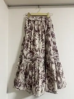 Autumn Botanical Printed Skirtのサムネイル