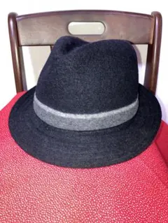 n*i様 ラコステ　ウールフェルトハット 黒