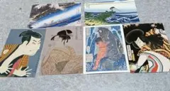 浮世絵ポストカード6枚セット 歌麿　北斎　国芳　広重　写楽　国周