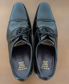 REGAL ブラック ドレスシューズ ストレートチップ