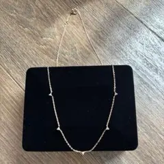お値下げ K18YG❤️ステーションネックレス❤️ダイヤ0.18ct - メルカリ