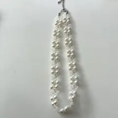 パールビーズネックレス　チョーカー