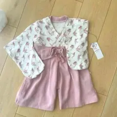 mocmof ベビー袴　80cm お食い初め　鶴柄