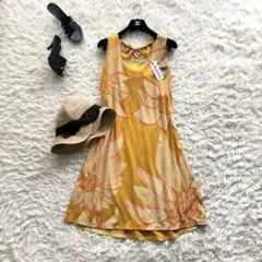 新品✨ホォアナデアルコ juana de arco ワンピース 花柄 イエローのサムネイル