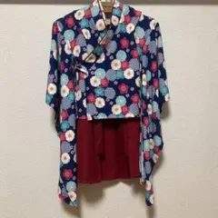 花柄袴風セット 130cm