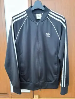 adidas トレフォイル トラックジャケット 黒　CW1256 男女兼用