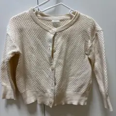 H&M 4-6m カーディガン　アイボリー