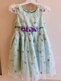 LAURA ASHLEY キッズドレス 3T ミントグリーンのサムネイル