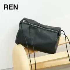 極美品 REN レン キャニスターショルダー STILL スティル やぎ革 黒のサムネイル