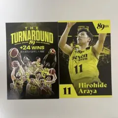 仙台89ERS 2025-26シーズン ポストカード 2枚セット 荒谷裕秀選手