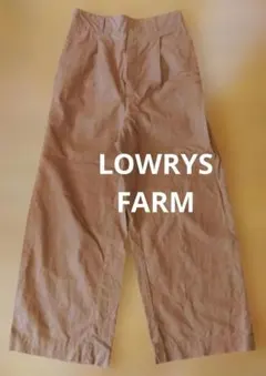 LOWRYS FARM ワイドパンツ ゴムウエスト サイドポケット