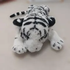 ホワイトタイガー ぬいぐるみ　ディッシュ入れ 約30cm
