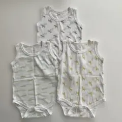 西松屋 ベビー肌着 80cm 3点セット 動物柄