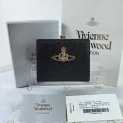 Vivienne Westwood 三つ折り財布 ブラック エンボス - メルカリ
