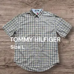TOMMY HILFIGER トミーヒルフィガー半袖シャツ チェック サイズLのサムネイル