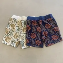 midmile 花柄ショートパンツ2枚 100cm むくぞーくん しまむら