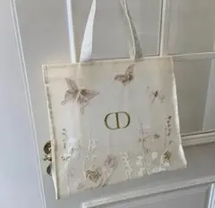 Dior ディオール ビューティー限定　メッシュ 刺繍　トートバッグ　蝶々　花