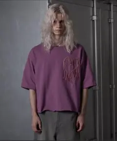 GRANCY スカルラインストーンデザインTシャツ S ベージュ - メルカリ