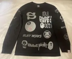 STUSSY × BAPE 30TH L/S TEE 2010 コラボ ロンT
