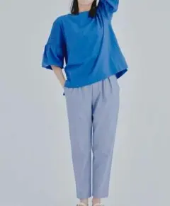 美品 studio CLIP 爽やかすっきりテーパードパンツのサムネイル