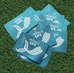 ハンドメイドタグ　マーメイド　布タグ　刺繍タグ　ワッペン