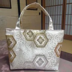 帯リメイクハンドメイドトートバッグ訳あり商品