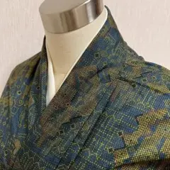 KJ2419 大島紬 身丈157.5cm 着物 正絹