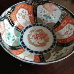 古伊万里　色絵　金彩　大鉢　江戸期　傷治しあり Yahoo!オークション -「古伊万里 鉢」(金襴手) (色絵)の落札相場