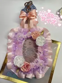 #212 ホイップデコ 硬質ケース ( B8 ) 推し活 ピンク 白