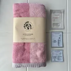 L'OCCITANE リバーシブルバスタオル ピンク