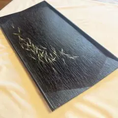 象彦 ZOHIKO 黒漆 松葉蒔絵 トレイ　お盆 お正月 おもてなし 京都老舗