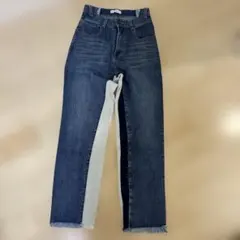 amerivintage Jeans ストレートデニム ハイウエスト バイカラーのサムネイル