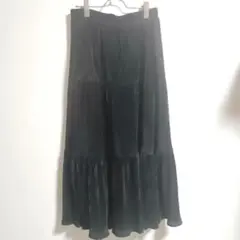 DAZY フレアロングスカート　黒　XLサイズ