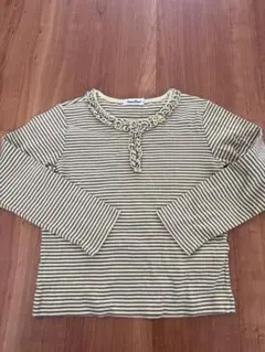 familiar フリル付き長袖カットソー 14O