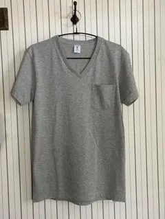 ◎新品未使用　シンプル　Tシャツ　胸ポケット付き　グレー　M〜S 2枚セット