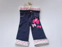 ホットビスケッツ ミキハウス スパッツ パンツ 80 リボンキャビットちゃん