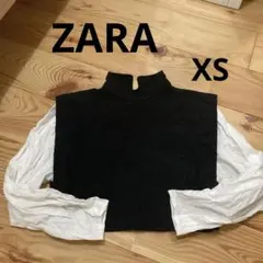 ZARA タートルネック キルティング トップス XS