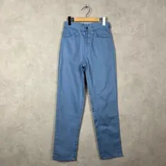 60s 70s ライトブルー テーパードパンツ USA古着 vintage