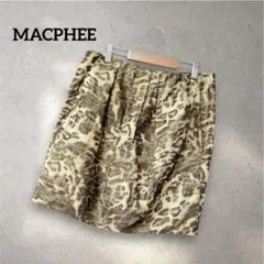 MACPHEE マカフィー【M】タイトスカート ヒョウ柄 アニマル 綺麗めのサムネイル