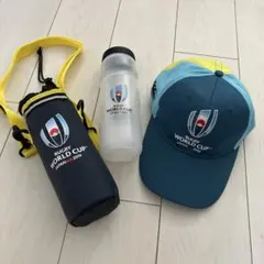 美品　ラグビーワールドカップ2019 ボランティア　キャップ/ボトル&ホルダーのサムネイル