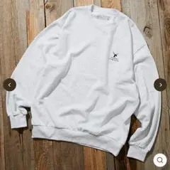 ジョナスクレアッソンサーフィンアニマルズ プルオーバースウェットライトグレーS