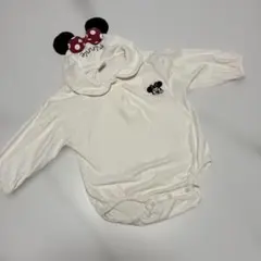 futafuta フタフタ ロンパース ミニー 80 長袖 バースデイ
