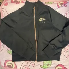 NIKE ブラック レアピンクゴールドジップアップパーカー