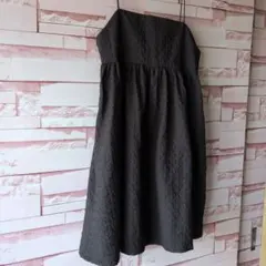 バックレースアップ チュニック ブラックのサムネイル