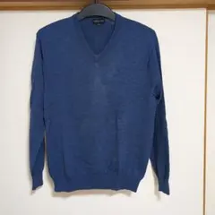 SIMPLE LIFE ネイビー Vネック ニット L